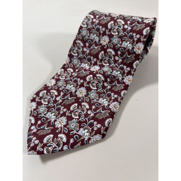 Dior Other - Vtg‎ Christian Dior Mens Neck Tie All Silk Made In Usa Monsieur Floral
